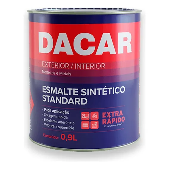Tinta Esmalte Sintético Brilhante Standard 900ml Dacar Cor Amarelo Foto 1