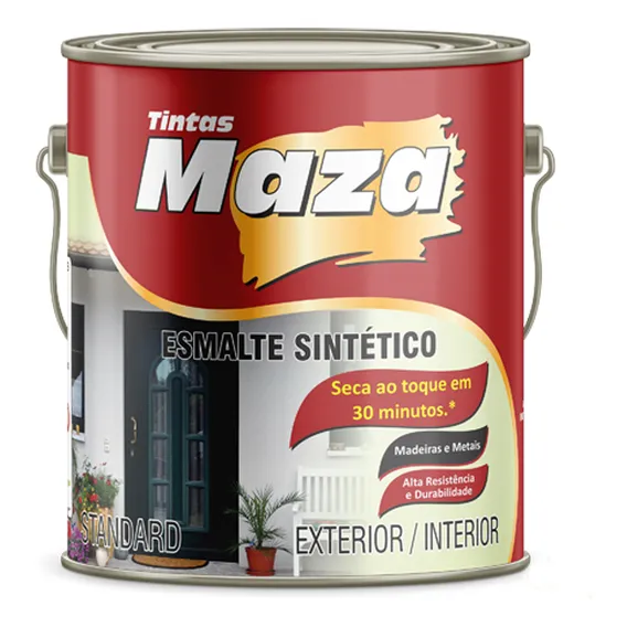 Tinta Esmalte Sintético Marrom Conhaque Maza Foto 1