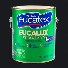 Tinta Eucalux Esmalte Seca Rápido Brilhante Branco 3,6lt Cor Preto Foto mini 1