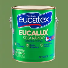 Tinta Eucalux Esmalte Seca Rápido Brilhante Branco 3,6lt Cor Verde-musgo Foto mini 1
