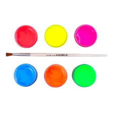Tinta Facial Neon Fluorescente Liquida Com 6 Cores ColorMake Foto mini 3