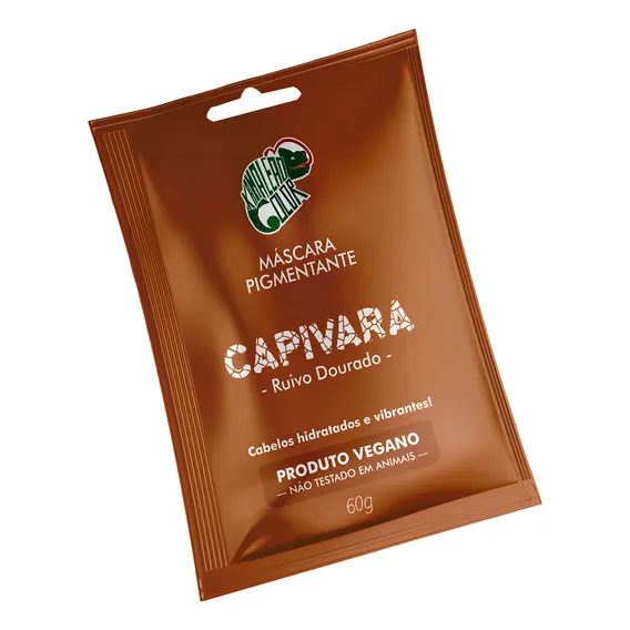 Tinta Fantasia Máscara Pigmentante Capivara 60ml Kamaleão Tom Ruivo dourado Foto 1
