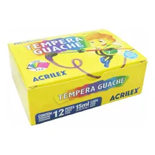 Tinta Guache 15ml Amarelo Ouro 505 Acrilex - 12un Foto mini 3