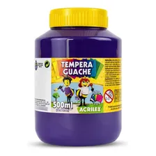 Tinta Guache Acrilex Violeta Com 500ml Foto  mini 1