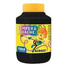 Tinta Guache Preto 500ml - 520 - Acrilex Foto mini 3