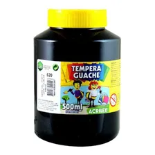 Tinta Guache Preto 500ml - 520 - Acrilex Foto mini 1