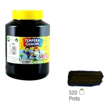 Tinta Guache Preto 500ml - 520 - Acrilex Foto mini 2