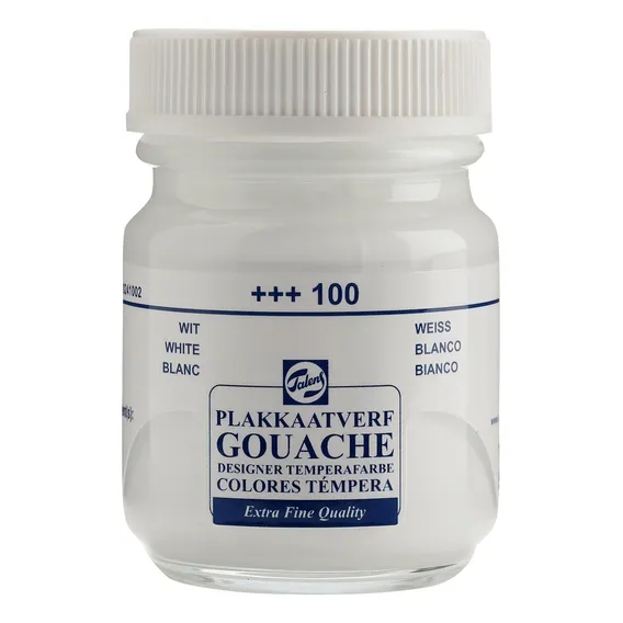 Tinta Guache Talens Branco #100 - 50ml Foto 1