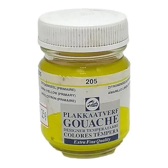 Tinta Guache Talens Lemon Yellow (ref 205) 50ml Foto 1