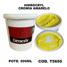 Tinta Hidrocryl Cromia Amarelo 900ml - Genesis T5650 Foto mini  3