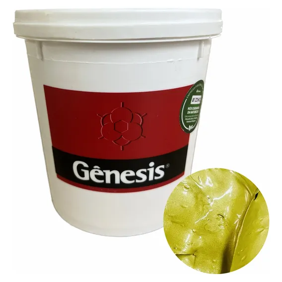 Tinta Hidrocryl Perolizado Ouro Rico 900ml Genesis Foto 1