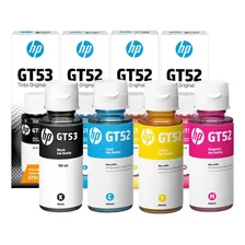 Tinta Hp Gt5822 Gt-5822 Gt52 Gt-52 Kit 04 Cores Tinta Black - Ciano - Magenta - Yellow Foto  mini 1