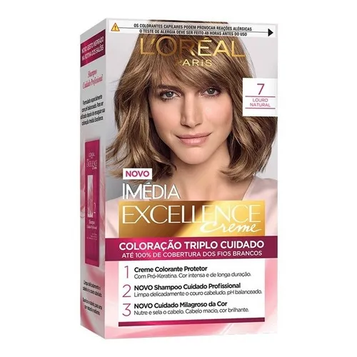 Tinta Imédia Loreal Paris Tom 7 Loiro Natural Foto 1