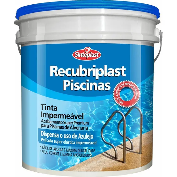 Tinta Impermeabilizante Para Piscinas Azul 3,6 Lt Foto 1