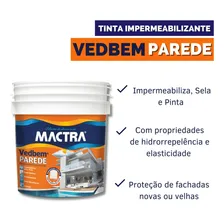 Tinta Impermeabilizante Vedbem Parede Mactra 18 Kg Branca Cor Branco Foto mini  3