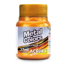 Tinta Metal Colors AcrÃlica 37ml Prata 533 Acrilex Foto mini 3