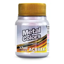 Tinta Metal Colors AcrÃlica 37ml Prata 533 Acrilex Foto mini 2