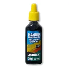 Tinta Nankin Preta 20ml 05120 - Acrilex 12 Unidades Foto mini 1