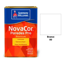 Tinta Novacor Paredes Pro Sherwin Williams 18l Acetinado Cor Branco Foto mini 2
