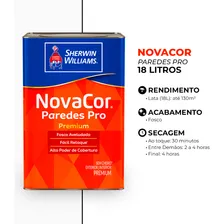 Tinta Novacor Paredes Pro Sherwin Williams 18l Acetinado Cor Branco Foto mini 4