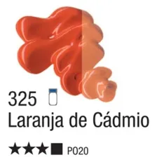 Tinta Óleo 20ml Classic Acrilex Cor 325 - Laranja De Cádmio Foto mini 3