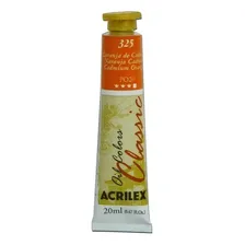Tinta Óleo 20ml Classic Acrilex Cor 325 - Laranja De Cádmio Foto mini 4