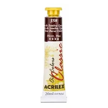 Tinta Óleo 20ml Classic Acrilex Cor 358 - Terra De Sombra Queimada Foto  mini 1