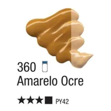 Tinta Óleo 20ml Classic Acrilex Cor 360 - Amarelo Ocre Foto mini  2