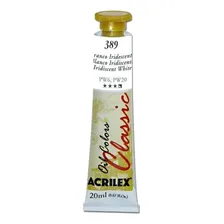 Tinta 脫leo 20ml Classic Acrilex Cor do 贸leo 389 - Branco Iridescente Foto mini 1