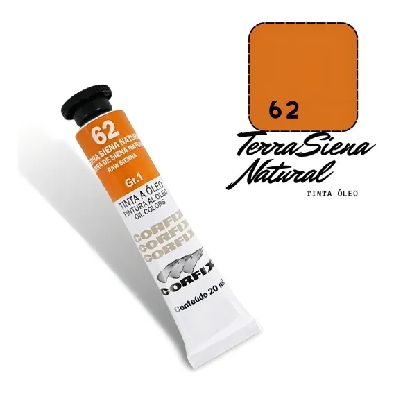 Tinta Óleo 20ml G1 062 Terra Siena Natural Corfix Foto 1