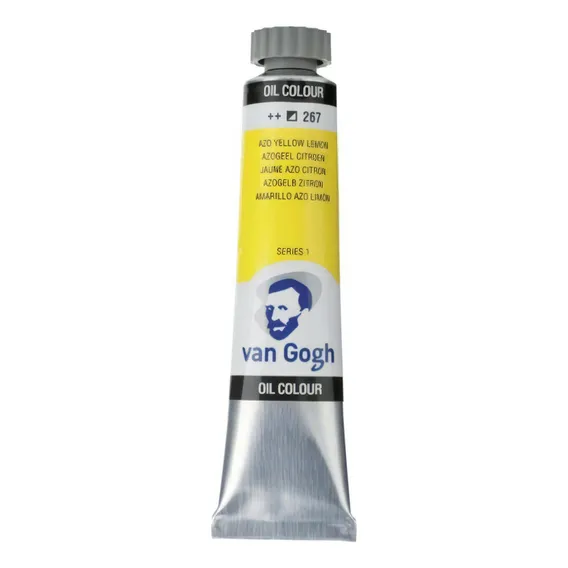 Tinta Óleo 20ml Talens Van Gogh Serie 1 Azo Yellow Lemon 267 Cor Do Óleo Amarelo Limão Foto 1