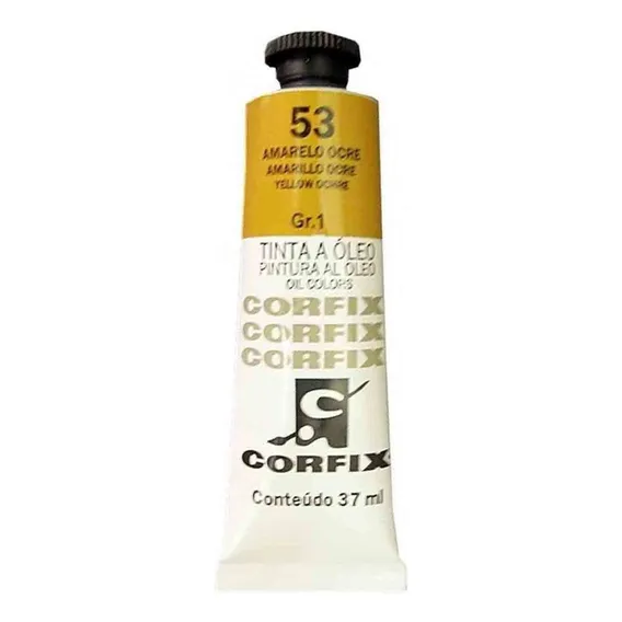 Tinta Óleo 37ml G1 053 Amarelo Ocre Corfix Foto 1