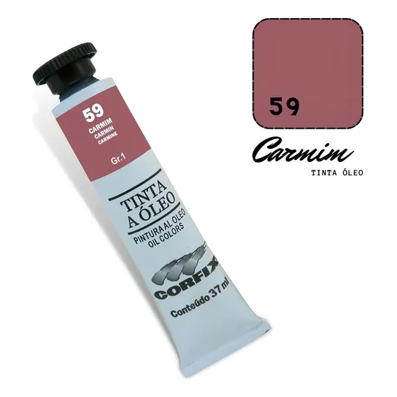 Tinta Óleo 37ml G1 059 Carmim Corfix Foto 1