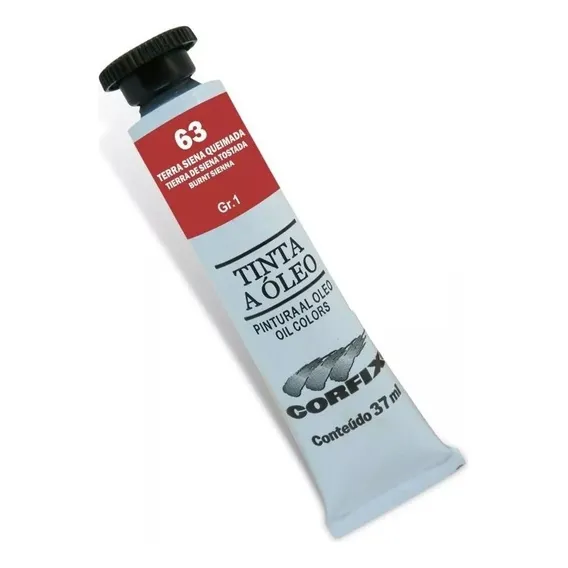 Tinta Óleo 37ml G1 063 Terra Siena Queimada Corfix Foto 1