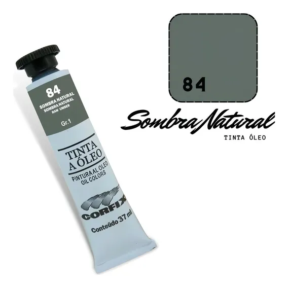 Tinta Óleo 37ml G1 084 Sombra Natural Corfix Foto 1