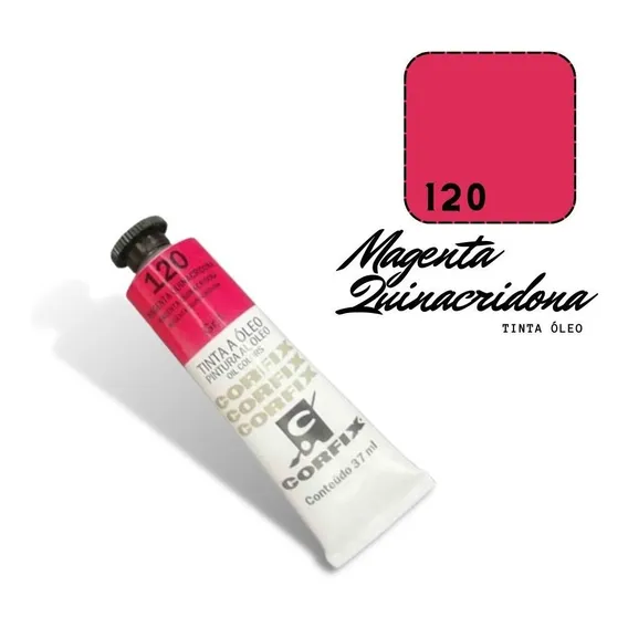Tinta Óleo 37ml G1 120 Magenta Quinacridona Corfix Foto 1