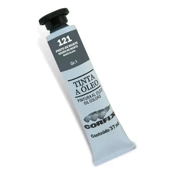 Tinta Óleo 37ml G1 121 Preto De Marte Corfix Foto 1