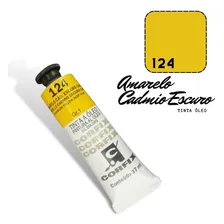 Tinta Óleo 37ml G1 124 Amarelo Cádmio Escuro Corfix Foto  mini 1