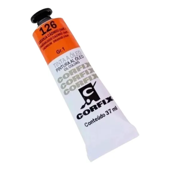 Tinta Óleo 37ml G1 126 Laranja Cádmio Corfix Foto 1