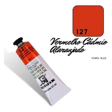 Tinta Óleo 37ml G1 127 Vermelho Cádmio Alaranjado Corfix Foto mini  2