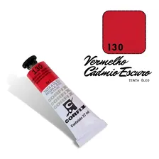 Tinta Óleo 37ml G1 130 Vermelho Cádmio Escuro Corfix Foto  mini 1