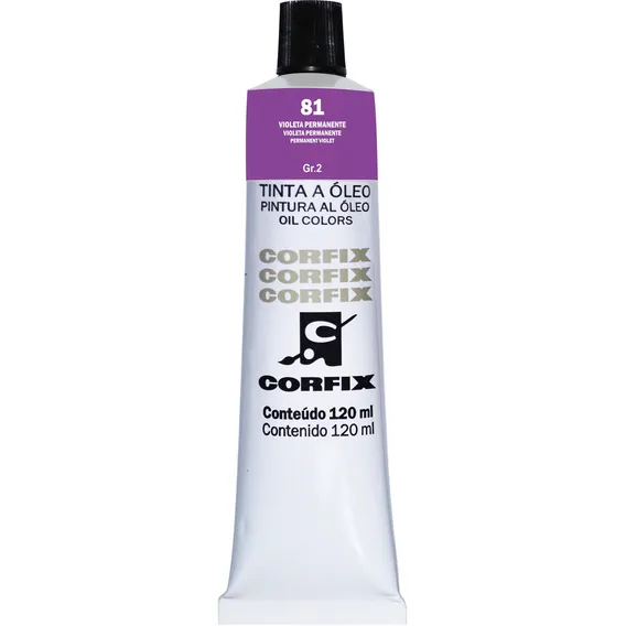 Tinta Óleo 81 Violeta Permanente 120ml Corfix Foto 1