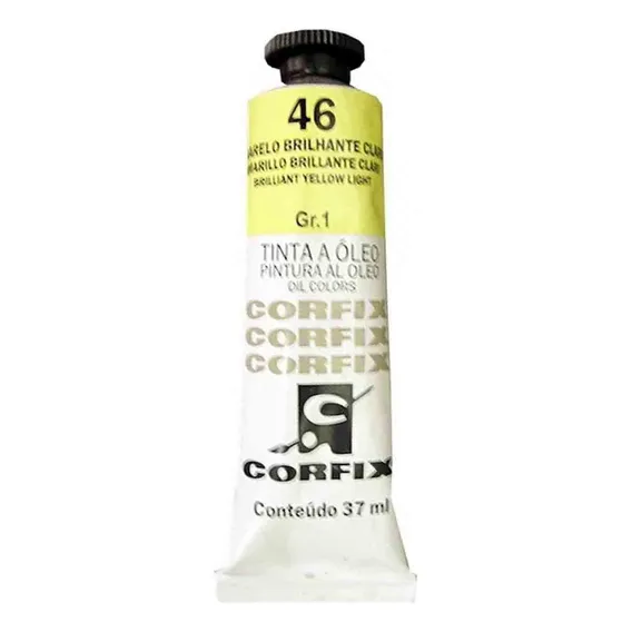 Tinta Oleo Corfix G1 46 Amarelo Brilhante Claro 37ml Foto 1