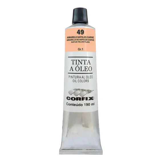Tinta Oleo Corfix G1 49 Amarelo Napoles Carne 190ml Foto 1