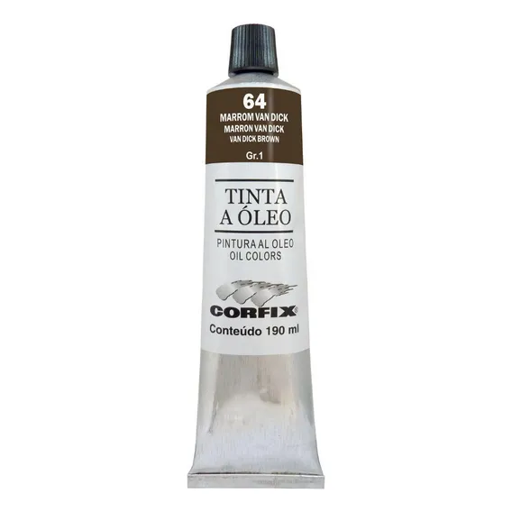 Tinta Oleo Corfix G1 64 Marrom Van Dick 190ml Foto 1