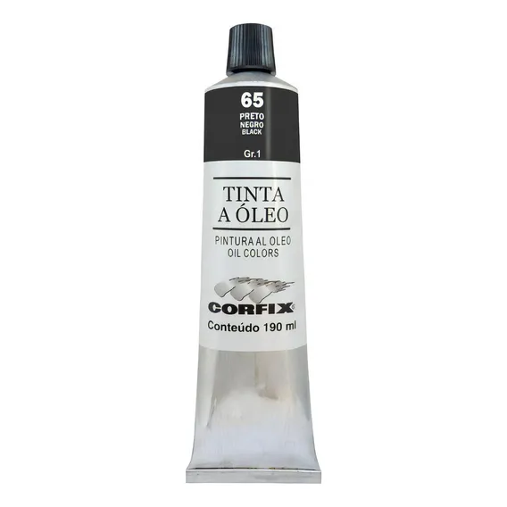 Tinta Oleo Corfix G1 65 Preto 190ml Foto 1