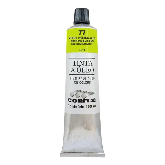 Tinta Oleo Corfix G1 77 Verde Ingles Claro 190ml Foto 1