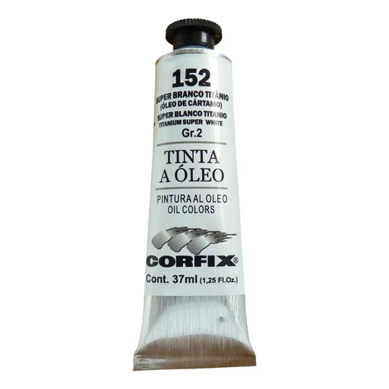 Tinta Oleo Corfix G2 152 Super Branco Titanio 37ml Foto 1