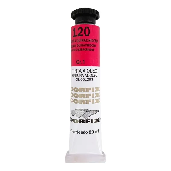 Tinta Oleo Gr1 Mag Quinacridona 120 (20ml) Corfix Foto 1