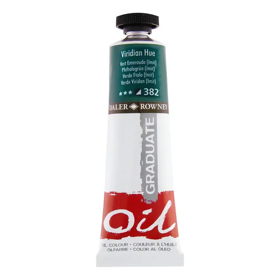 Tinta Óleo Graduate 38ml Verde Esmeralda 382 Daler Rowney Cor Verde Esmeralda(imit) Foto 1